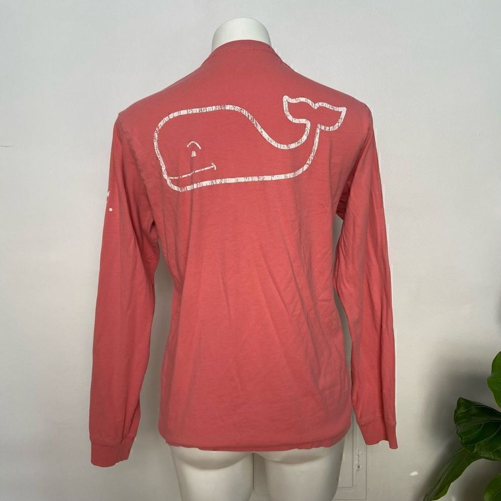 Vineyard Vines Whale graphic long Sleeve pocket T shirt